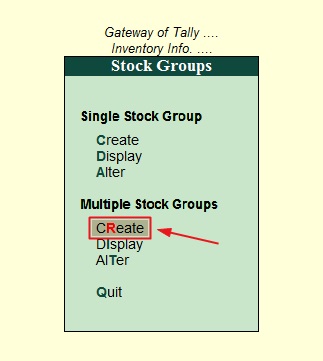 tally inventory practical assignment