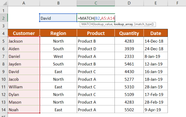 How To Use Match Function In Excel With Examples Software Accountant How To Use Match Function In Excel With Examples Software Accountant