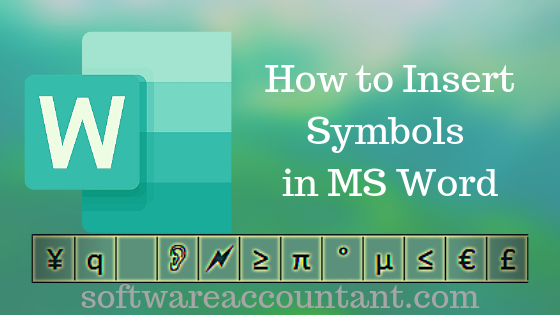 Symbols in Word: how to insert (Plus Shortcuts) - Software Accountant