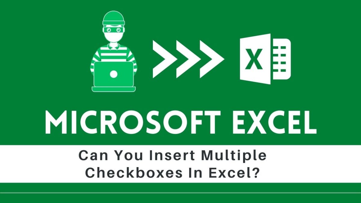 How to Insert Checkbox in Excel Without Developer Tab (2 Easy Methods ...