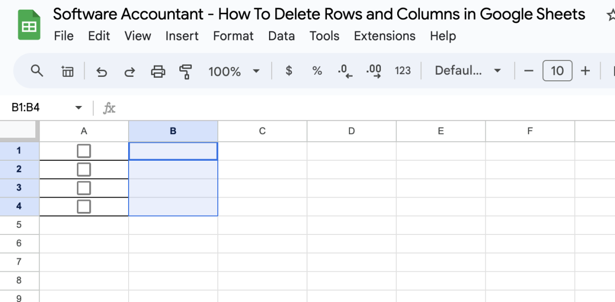 How to Delete Rows And Columns in Google Sheets (Step by Step)
