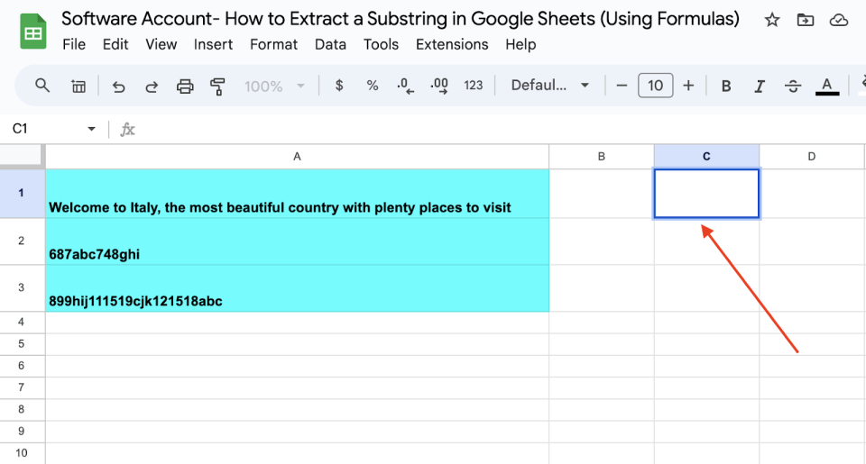 How to Extract a Substring in Google Sheets (Using Formulas)