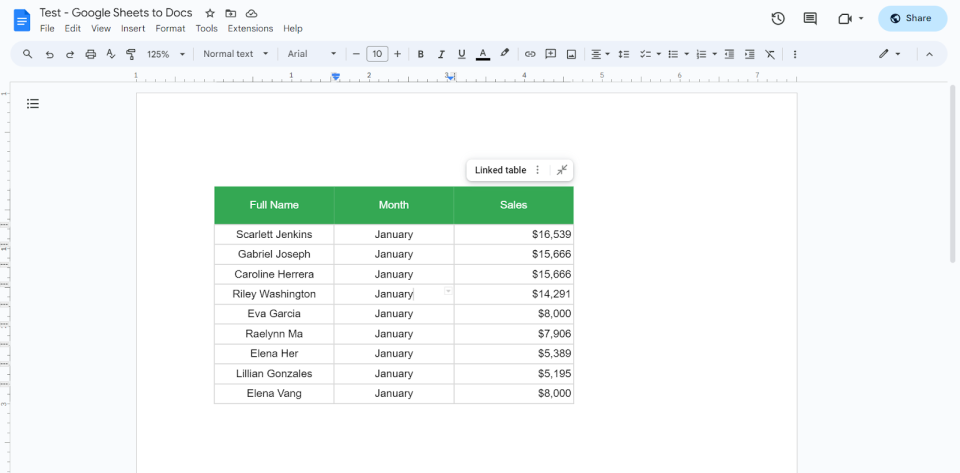 How to Insert Google Sheet into Google Doc (Easiest Method) - 2024